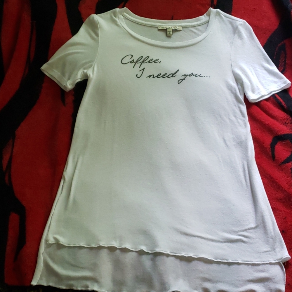 White Express T-Shirt "Coffee, I need you..."